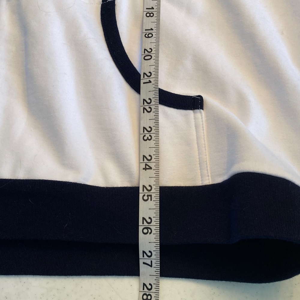 Lauren Ralph Lauren White & Dark Navy Hooded Jacket - Picture 8 of 8
